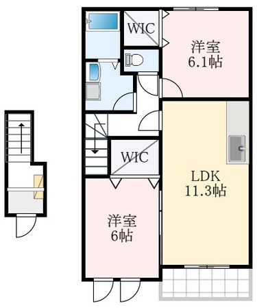 ピーチヒルズの物件間取画像